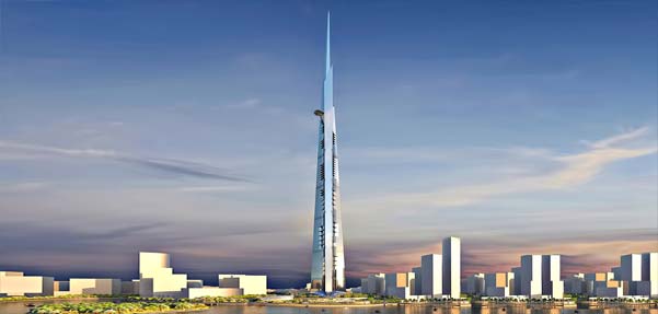پروژه ساخت بلندترین برج جهان به ارتفاع یک کیلومتر کلید خورد