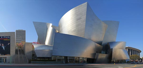 طراحی عجیب و زیبای تالار کنسرت والت دیزنی در لس انجلس