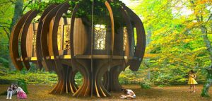 اولین خانه درختی جهان /سکوتی آرامش بخش را هدیه می‌دهد