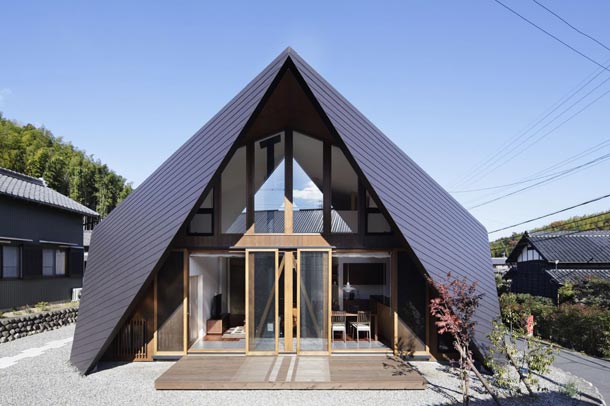 معماری مدرن ومتفاوت درخانه اوریگامی