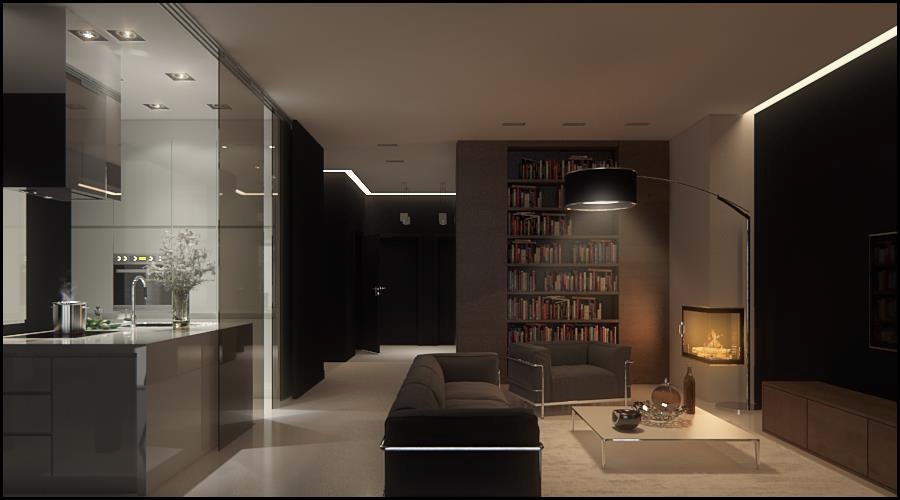 Black-brown-gray-masculine-living-area