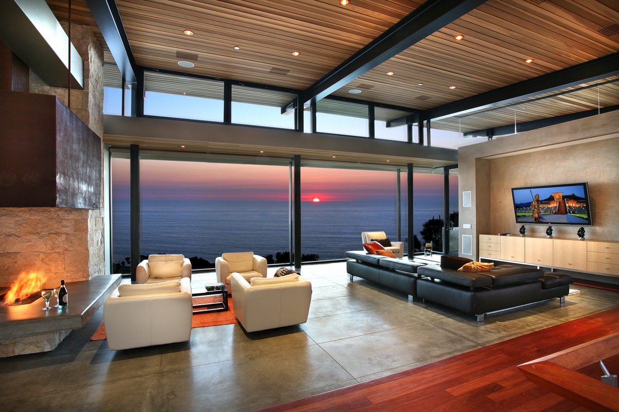 Panoramic-ocean-view-modern-living-room