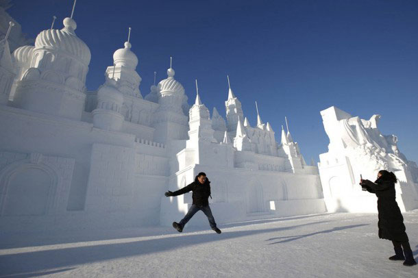 جشنواره یخ و برف Harbin ; بزرگترین فستیوال سازه های یخی در جهان