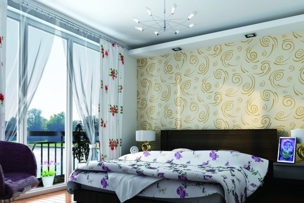 interior-idea-floor-to-ceiling-windows-and-wallpaper