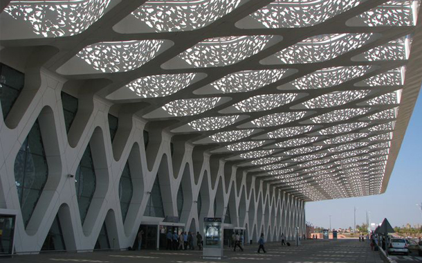 ترکیب معماری اسلامی و مدرن در فرودگاه بین المللی مراکش