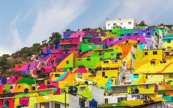 محله فقیر نشین، یک اثر هنری در مکزیک